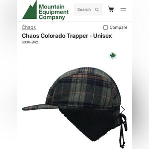 L/XL unisex olive plaid Colorado Trapper hat